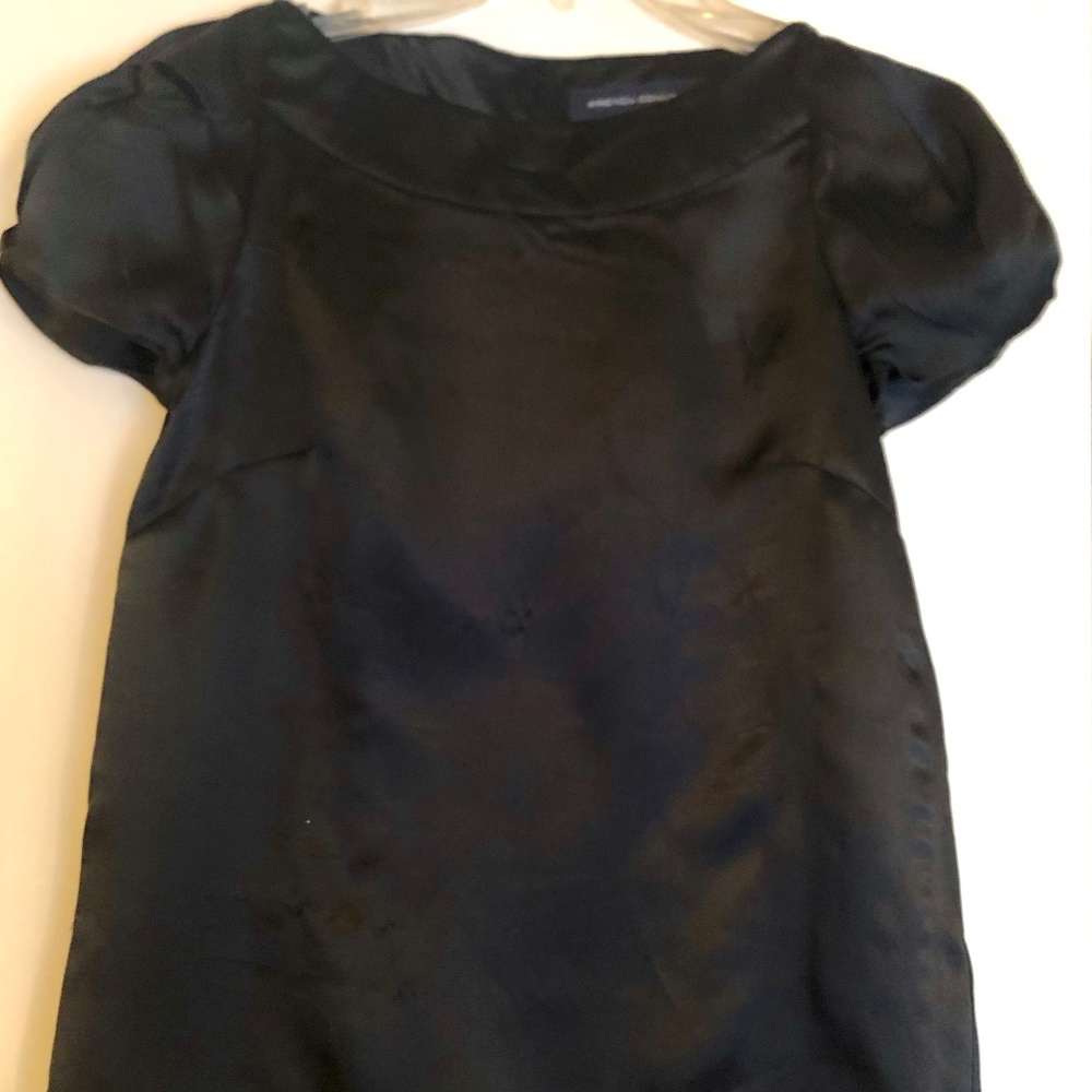 Designer French Connection Satin Black Top